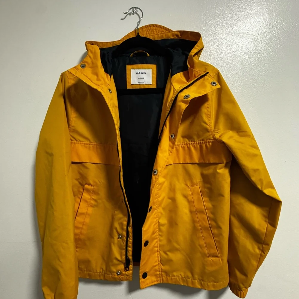 Old Navy big boy Yellow Hooded Jacket